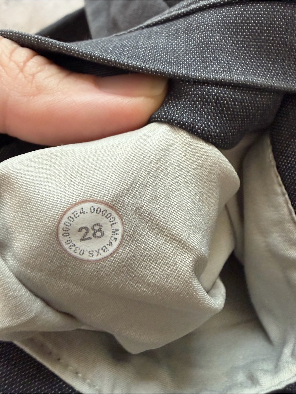 Lululemon Mens Commission Pant Slim Fit Dark Charcoal Gray Chino Size 28 - Picture 5 of 14